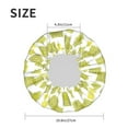 thumbnail image 6 of YFYANG Women's Double Waterproof Shower Cap, Green Rectangular Textured Pattern Reusable Hair Cap for All Hair Styles and Head Sizes, 6 of 9