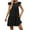 Black, variant on Women's Summer Dresses Ruffle Cap Sleeve Mini Babydoll Dress Loose Fit Casual Flowy Swing Tiered Dress Fashion Clothing