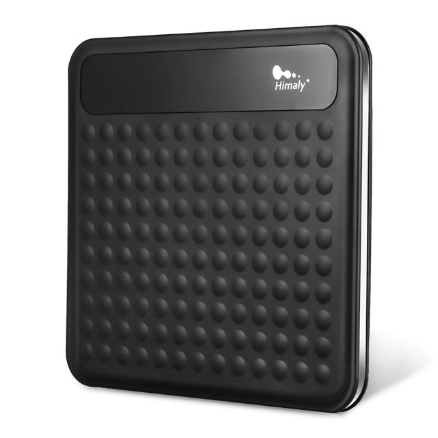 Báscula digital de baño para peso corporal, báscula de alta precisión con plataforma grande de silicona antideslizante y pantalla LCD digital, capacidad de 180 kg (400 lb) (negra)