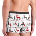 thumbnail image 4 of Men's Boxer Briefs, Simple Elk Deer Christmas Tree Soft Comfy Mens Underwear Boxer Briefs Breathable With Widen Waist, 4 of 7