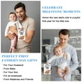thumbnail image 4 of WaaHome First Fathers Day Card - Happy First Father's Day Gifts Card with Envelope First Time Dad Fathers Day Gift for New Dad from Wife Baby Girl Boy, 4 of 7