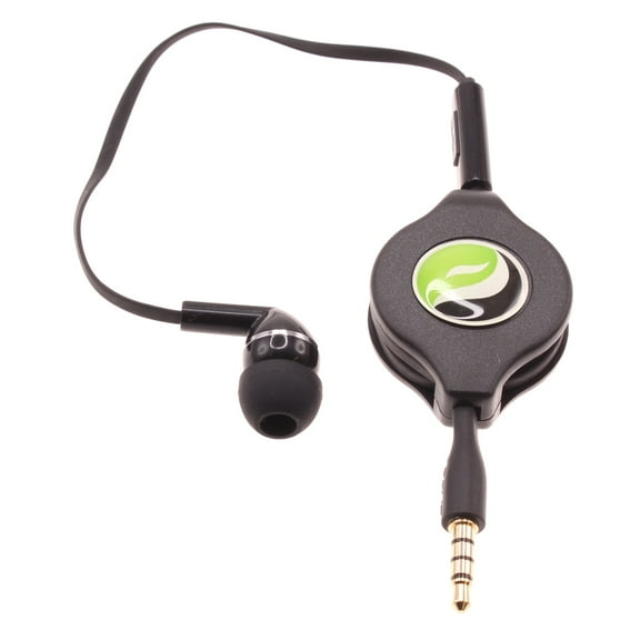 For Moto G Stylus 5G (2023) Retractable Mono Earphone - Headphone 3.5mm w Mic Headset Handsfree Earbud Earpiece for Motorola Moto G Stylus 5G (2023) Phone