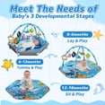 thumbnail image 4 of JoyStone Baby Gym Play Mat, 8-in-1 Tummy Time Mat, Infant Play Gym with 6 Detachable Toys, Washable Activity Mat & Ball Pit, Baby Toys Gift for Ages 0-18M, 4 of 13