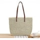 thumbnail image 2 of Women's Hand-woven Straw Shoulder Bag Large Summer Beach Leather Handles Handbag Tote With Zipper, 2 of 5