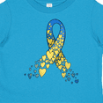 thumbnail image 4 of Inktastic Down Syndrome Awareness Blue and Yellow Hearts Ribbon Boys or Girls Toddler T-Shirt, 4 of 5