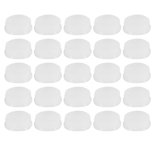 MasteelfCA 25 Pcs Bouchon de Flûte en Silicone Couvercle de Clé de Flûte Bouchon de Trou de Flûte Universel Blanc Accessoires de Réparation de Clé de Flûte