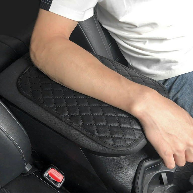 Universal Center Console Armrest Pad,Car Center Console Cover PU Car  Armrest Cover Fit for Most Vehicles Car Accessories,Waterproof Car Armrest  Seat