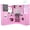 Pink, variant on COCLUB Kid Wooden Play Kitchen, 2-in-1 Kitchen Set Toys w/ Laundry Room, Lrons, Cooking Accessories, Ages 3 , White