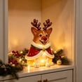 thumbnail image 5 of Clearance Christmas Resin Corgi Dog Figurines with LED Light, Cute Christmas Decorations for Home, Christmas Dog Night Light for Home 7.9 Inch, 5 of 7