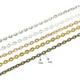 thumbnail image 3 of Nvzi Cadena de eslabones de cable de 5 yardas a granel para collares, accesorios de joyería para hacer joyas por su cuenta, 3 of 4