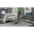 thumbnail image 5 of Convenience Concepts Town Square Chrome End Table, Clear Glass/Chrome Frame, 5 of 6