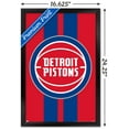 thumbnail image 3 of NBA Detroit Pistons - Logo 20 Wall Poster, 14.725" x 22.375", Framed, 3 of 5