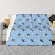 thumbnail image 1 of Fotbe French Bulldog Puppy Manta de Franela con Estampado, Manta Ultrasuave para Cama, Sofá, Auto, Hipoalergénica y Antibolitas-50"x40", 1 of 6