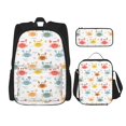 thumbnail image 1 of Fotbe Colorful Crabs Set Escolar 3 en 1 para Niños - Mochila Duradera con Lonchera Aislante y Estuche para Lápices - Mochila Escolar para Niños y Niñas, 1 of 7