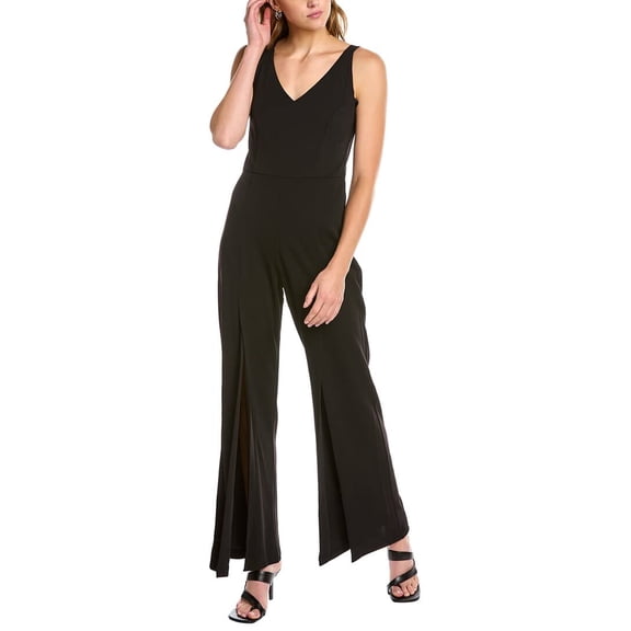 bebe V-Neck Tank Jumpsuit Black SM