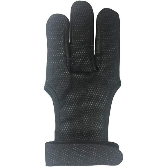 Jtbuh XLY Handmade Brown Leather Three Finger Archery Gloves