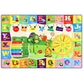 thumbnail image 4 of Arogan Kids Play Rug Alphabet Educational Area Rug, Soft Animal Learning Area Rug for Kids Room Bedroom Playroom, Green and Yellow, 3x5 Feet, 4 of 8