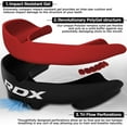 thumbnail image 3 of RDX Gum Shield Boxing MMA Mouth Guard Kickboxing Mouthpiece, Mouthguard Jaw Protector with Case, Muay Thai Martial Arts Rugby Hockey Football Judo Karate Soccer Contact Sports, 3 of 6