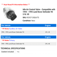 thumbnail image 2 of Idle Air Control Valve - Compatible with 1994 - 1995 Land Rover Defender 90 3.9L V8, 2 of 2