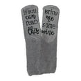 thumbnail image 1 of Calcetines con Eslogan Borroso de Novedad Si Puedes Leer Esta Calcetines , gris, Talla única BLESIY calcetines divertidos novedad mujeres, 1 of 8