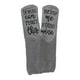 thumbnail image 1 of Calcetines divertidos Zulema Novedad Fuzzy para mujeres gris, 1 of 8