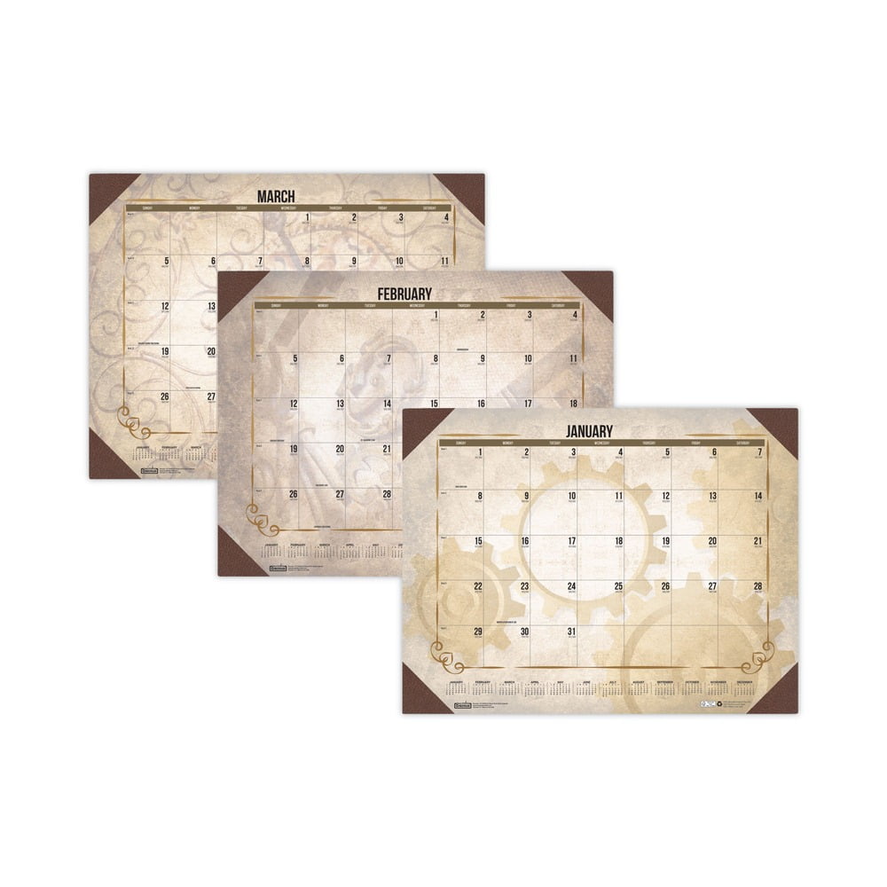 Buy Ecotones Recycled Academic Desk Pad Calendar, 18.5 X 13, Orchid Sheets, Cordovan Corners, 12-month (aug-july): 2022-2023