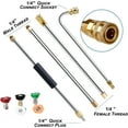 thumbnail image 3 of CURYMAY 2026 New 4000 Psi Telescoping High Pressure Washer Wand Set for Gutter & Roof Drainage & Walls Cleaning,Pressure Washer Extension Wand with 5 Atomization Nozzle Tips, 3 of 5