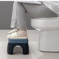 thumbnail image 4 of Squatting Toilet Stool Potty Poop Stool Non Slip Bathroom Step Stool Comfortable Squat Aid Stool Improve Posture PP Squatting Potty Stool (Blue), 4 of 5