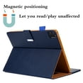 thumbnail image 5 of ELEHOLD Case for iPad Pro 11 inch 2024, Folio Stand PU Leather Soft TPU Back Smart Cover with Pencil Holder & Card Pocket, Auto Sleep/Wake,Darkblue, 5 of 7