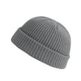 thumbnail image 2 of GZWYHT Beanies,Beanie Hats Unisex Fashion Warm Winter Casual Knitted Hat Solid Color All-match Hat Winter Hats,Hats for Women Grey, 2 of 2