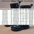thumbnail image 3 of Ovbmpzd Low Heel Girls Riding Boots Little Kids Fashion Black Mid Calf Leather Side Zipper Boots Boots for Girls Size 10, 3 of 6