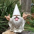thumbnail image 2 of CHOYCLIT Garden Gnome, "George" The Dwarf Rocker – This Garden Gnome Will Shake Up Your Mini Enchanted World, 2 of 3