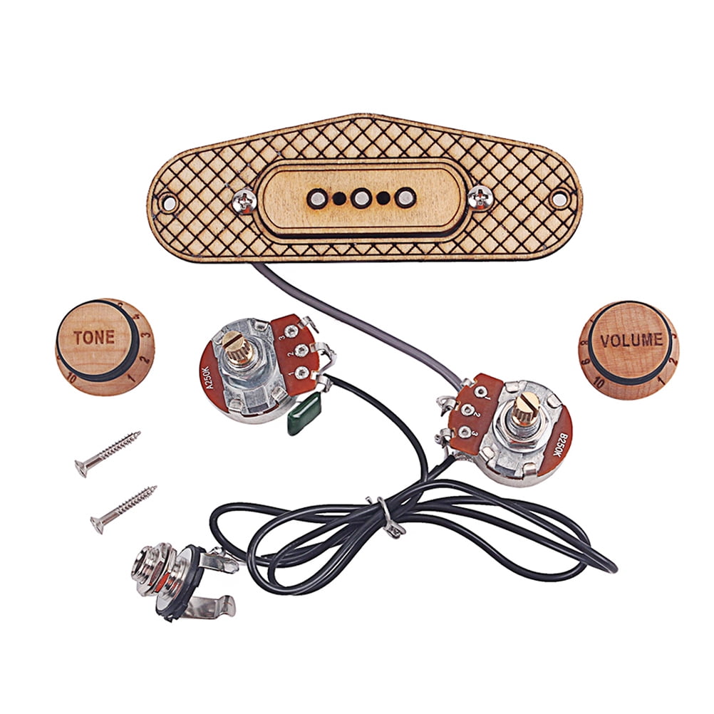 OFFIGAM Small Stringed Instrument Pickup Transducer for Guitar Amplifier Beige 1 Piece Set