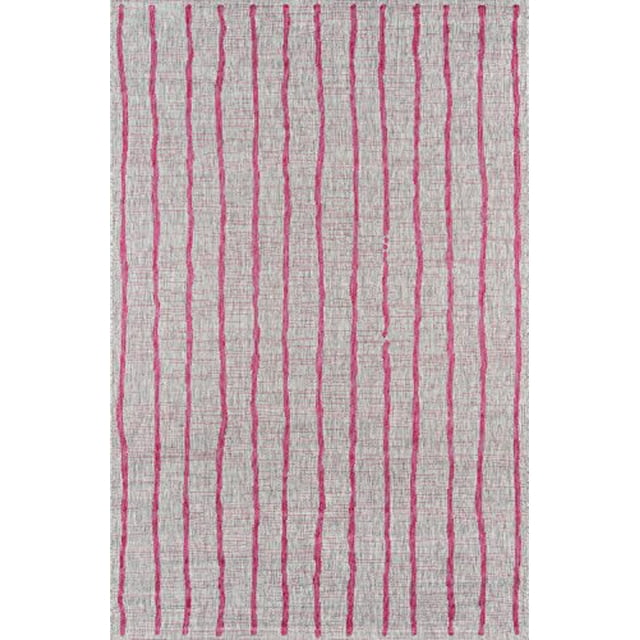 Novogratz Villa Collection Sicily Indoor/Outdoor Area Rug, 3` 3" X 5` 0", Fuchsia