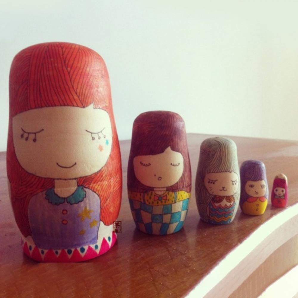 DIY Unfinished Wooden Matryoshka Nesting Doll Unpainted Babushka Russian  Doll Blank Stacking Doll for Painting, Pyrography, Decoupage Crafts 5pcs -  Walmart.com