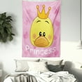 thumbnail image 4 of Little Princess Duck Tiaras and Hearts Girls Decor Print Wall Hanging Tapestry, 4 of 5