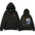thumbnail image 2 of Wave To Earth Cat 0.03 World Tour Zipper Hoodie Men's Fleece Oversized Zip Up Sweatshirt Men Women Korean Fashion Zip Up Jacket, 2 of 6