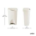 thumbnail image 2 of Umbra 13 gal Brim Plastic Step Soft Close Lid Kitchen Trash Can, Sand, 2 of 17