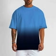 thumbnail image 4 of VBTAPA Men's Big and Tall T-shirts Gradient Print Graphic Tees Short Sleeve Casual Stylish Tops Navy XXXXXL, 4 of 8