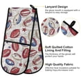 thumbnail image 4 of Dailycode Double Sided Oven Mitt with Loop Heat Resistant Kitchen Long Potholders 7" x 35" Rugby and Stars, 4 of 6