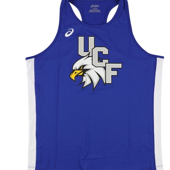 ASICS Mens UCF Eagles Singlet Muscle Tank Top, Blue, Large