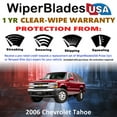 thumbnail image 2 of 2006 Chevrolet Tahoe Beam Wiper Blades Wipers w/1yr Warranty (Set of 3) w/Rear Wiper (WiperBladesUSA), 2 of 5