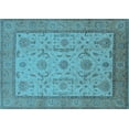 thumbnail image 1 of Ahgly Company Indoor Rectangle Oriental Light Blue Traditional Area Rugs, 7' x 9', 1 of 4
