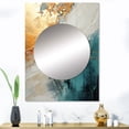 thumbnail image 1 of Designart "Meditative Minimalism" Abstract Painting Mirror Wall Decor - Modern Beige Abstract Large Mirror For Wall Art Decor - 40" x 30" Inch, 1 of 5