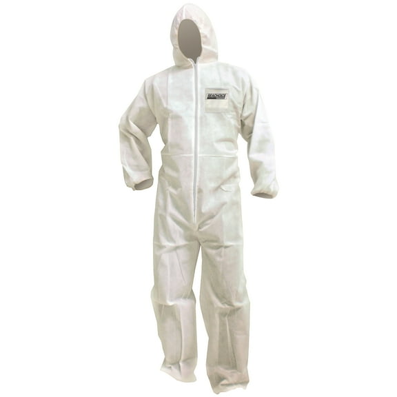 Seachoice 93241 Professional Grade Microporous Disposable Breathable Coveralls with Hood, X-Large