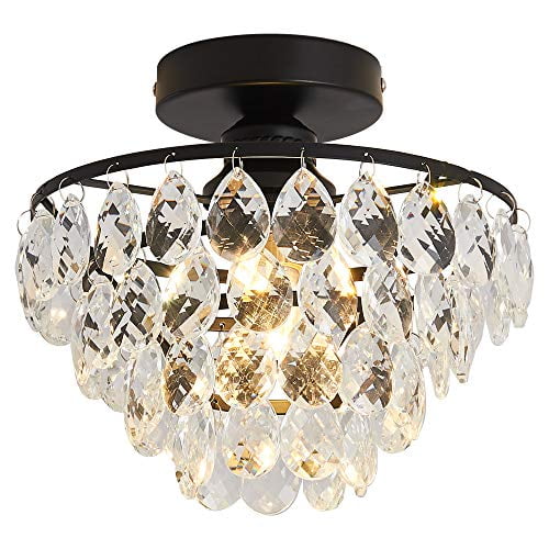 Yyjlx Crystal Ceiling Light Fixture Mini Semi Flush Mount Chandelier For Hallway Bedroom Bathroom Com - Small Ceiling Mount Chandelier Light Fixture Yyjlx Crystal Ceiling Light Fixture Mini Semi Flush Mount Chandelier For Hallway Bedroom Bathroom Com - Small Ceiling Mount Chandelier Light Fixture
