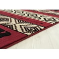 thumbnail image 2 of United Weavers Woodside Area Rug 712 30830 Bear Imprint Red Bears Diamonds 5' 3" x 7' 2" Rectangle, 2 of 3