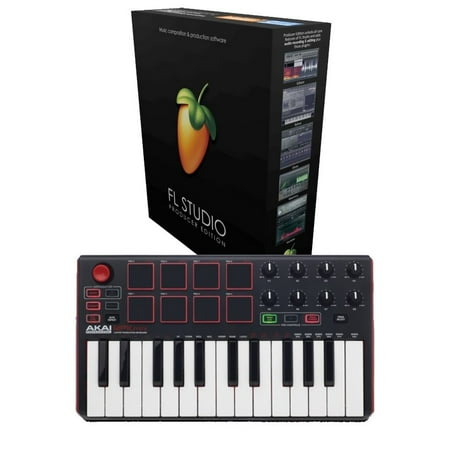 FL Studio 20 Producer Edition Download Card with Akai MPK Mini MK2 for