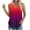 Summer Tops Multicolor4, variant on Womens Plus Size Tank Tops, Sleeveless Shirts for Women Summer Fashion Loose Fit Ombre Tie Dye Crewneck Tees