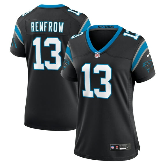 Women's Nike Hunter Renfrow Black Carolina Panthers Team Game Jersey
